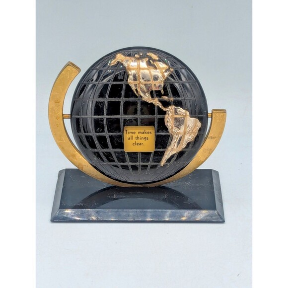 VERY MID-CENTURY (As seen on Mad Men) Perpetual Date GLOBE Calendar -Promo Item